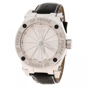 Gianfranco Ferre White  Mother of Pearl Stainless Steel GFss7397.1.2 Men's Wristwatch 46 mm