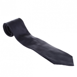 Pre Owned Giorgio Armani Navy Silk Blue Silk Tie