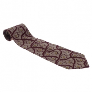 Pre Owned Giorgio Armani Leaf Print Tie
