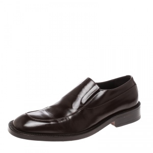 Giorgio Armani Brown Leather Loafers Size 43