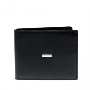 Givenchy Black Leather Bi Fold Wallet
