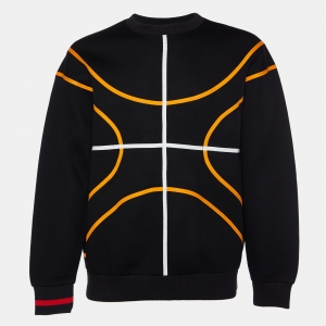 Givenchy Black Knit Tape Detail Sweatshirt S