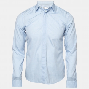 Givenchy Blue Cotton Long Sleeve Shirt S