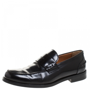 Givenchy Black Leather Loafers Size 43