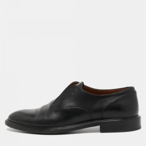 Givenchy Black Leather Slip On Oxfords Size 44