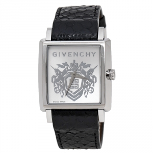 Givenchy Silver Opaline Stainless Steel GV.5214M Men's Wristwatch 38 mm