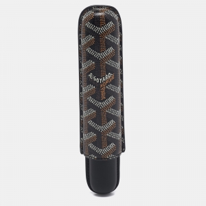 Goyard Black Goyardine Coated Canvas and Leather Churchill Cigar Case
