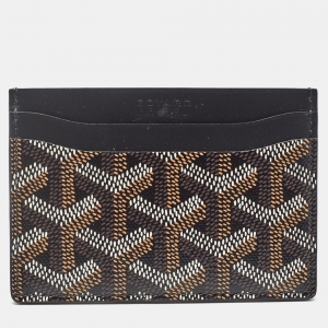 Goyard Black Goyardine Coated Canvas and Leather Saint Sulpice Card Holder