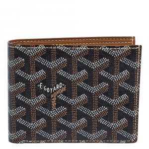 Goyard Brown/White Coated Canvas Victoire Bifold Wallet