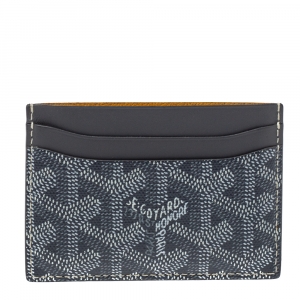 Goyard Grey Goyardine Coated Canvas Saint Sulpice Card Holder