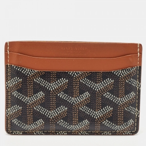 Goyard Brown Goyardine Coated Canvas Saint Sulpice Card Holder