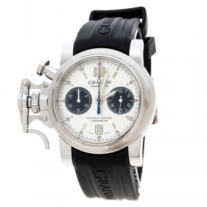 Graham White Stainless Steel Chronofighter 2CFAS Men's Wristwatch 43 mm