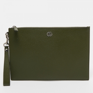 حقيبة صغيرة غوتشي جي جي مارمونت جلد فاتيغ أخضر