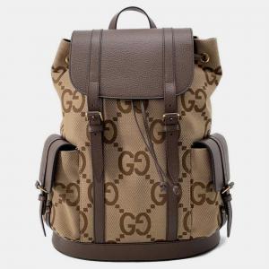 Gucci Brown Jumbo GG Canvas Backpack