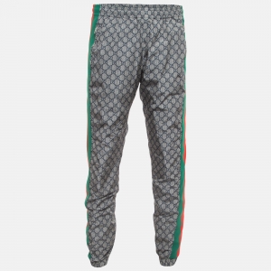 Gucci Blue GG Supreme Web Print Track Pants L