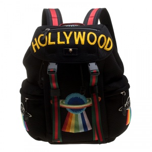Gucci Black Mesh Hollywood Backpack