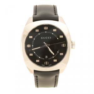 Gucci Black Stainless Steel 142.3 Men's Wristwatch 40 mm 