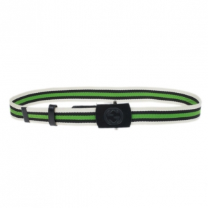 مملوكة مسبقًا Gucci Web Detail Canvas Belt 95CM