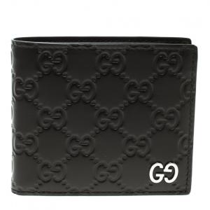 Gucci Dark Brown Guccissima Bifold Wallet 