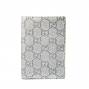 Gucci Silver Guccissima Leather Bifold Wallet