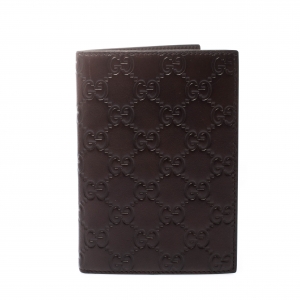 Gucci Brown Guccissima Leather Travel Frame Holder