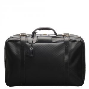 Gucci Black Micro Guccissima Canvas Travel Bag