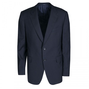 Gucci Navy Blue Tailored Two Button Wool Blazer XXL  