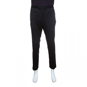 Gucci Black Wool Tailored Trousers XXL