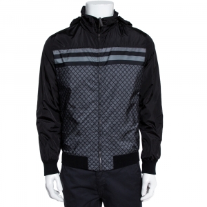Gucci Black Diamante Hoodie Track jacket S