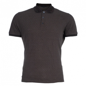 Gucci Men's Brown Cotton Pique Polo Shirt XL