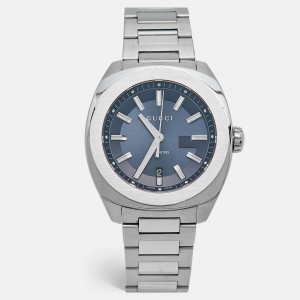 Gucci Blue Stainless Steel GG2570 XL YA142205 Men's Wristwatch 44 mm