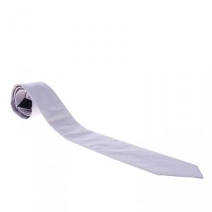 مملوكة مسبقًا Hermes Pink and Purple H Pattern Jacquard Silk Tie