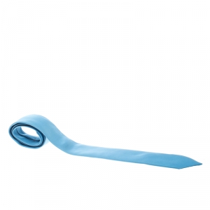 Pre Owned Hermes Sky Blue Silk Twill Tie 