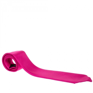 Pre Owned Hermès Fuchsia Pink Nattée de Soie Tie 