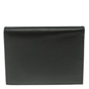 Hermes Black Evergrain Calfskin Leather Bi Fold Wallet