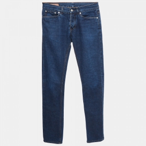 Hermes Navy Blue Denim Straight Cut Jeans M Waist 30"