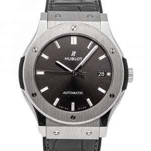 Hublot Gray Titanium Classic Fusion 511.NX.7071.LR Men's Wristwatch 45 MM