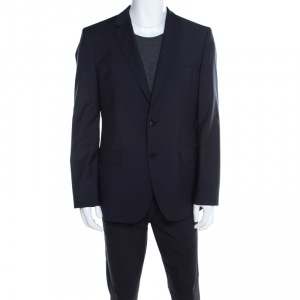 Hugo by Hugo Boss Navy Blue Wool Tailored James Blazer XL