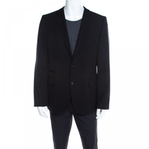 Hugo by Hugo Boss Black Wool Tailored Alkoso Blazer XL