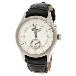 Ingersoll White Stainless Steel Bloomsbury Men's Wristwatch 42MM