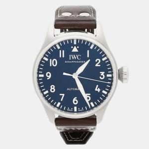 Pre Owned IWC Pilot Big Pilot IW329304 Automatic Blue Dial Stainless Steel Men's Wristwatch 43mm