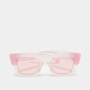 Jacquemus Two Tone Pink Les Lunettes Baci Square Sunglasses