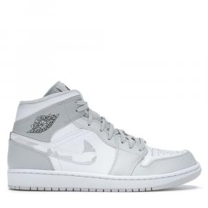 Nike Jordan 1 Mid Grey Camo Sneakers US Size 9 EU Size 42.5