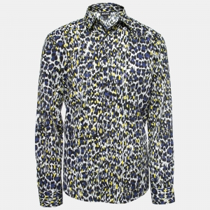 Just Cavalli Multicolour Printed Cotton Button Front Shirt XL
