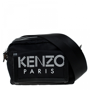 Kenzo Black Nylon Sport Shoulder Bag