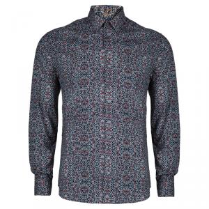 Pre Owned Kenzo Men's Floral Print Shirt M