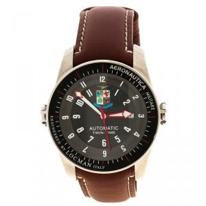 Locman Black Titanium Limited Edition Aeronautica Men's Wristwatch 44MM