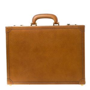 Loewe Tan Leather Briefcase 