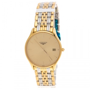 Longines Gold Two-tone Stainless Steel Lyre L4.759.2 Men's Wristwatch 35 mm