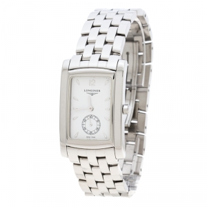 Longines White Stainless Steel Dolce Vita L5.655.4.16.6 Men's Wristwatch 26 mm
